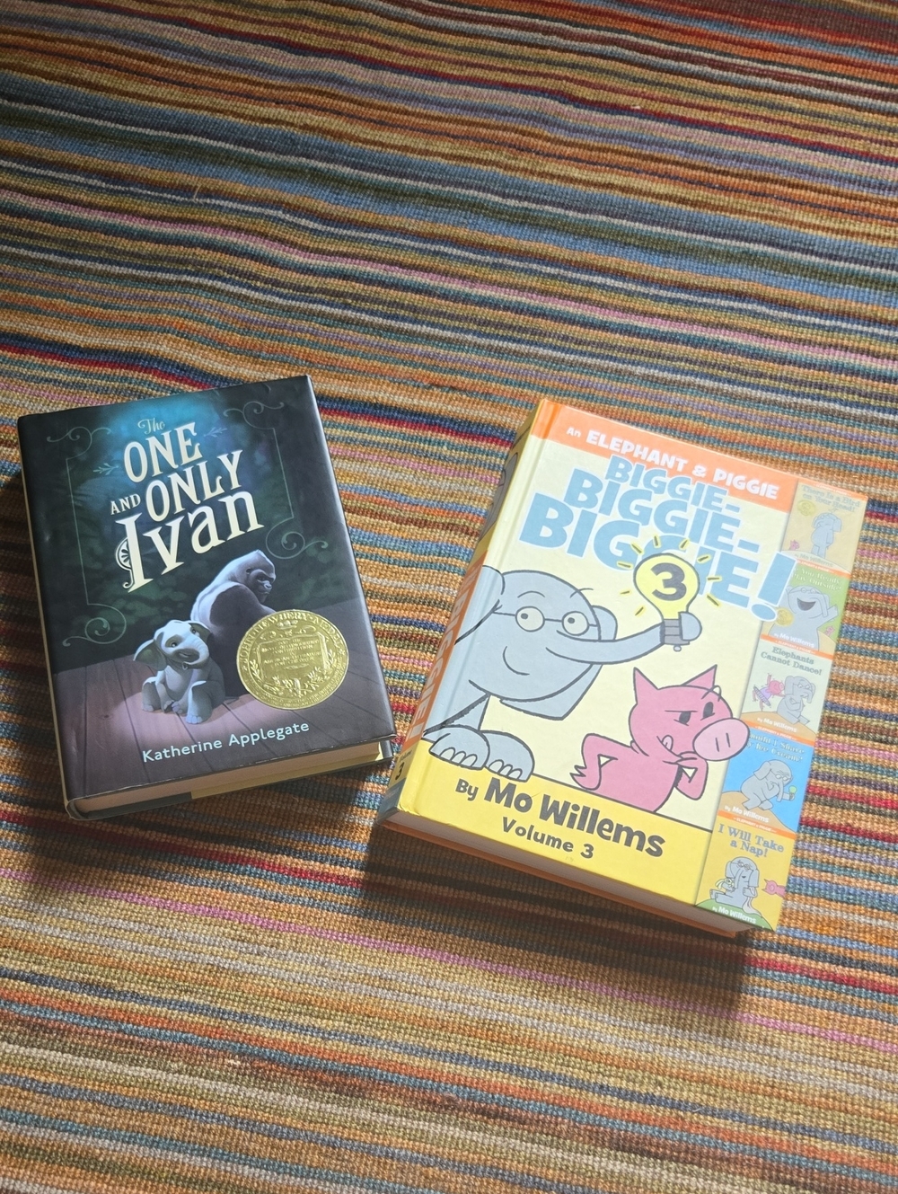 Mo Willems Biggie Piggie Volume 3 & The One and Only Ivan Book Set